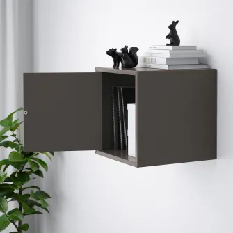 IKEA EKET Combinatie corp suspendat, gri inchis, 35x35x35 cm