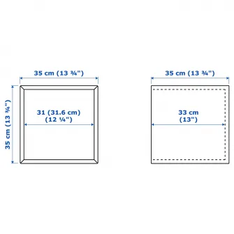 IKEA EKET Corp, aspect stejar antichizat, 35x35x35 cm