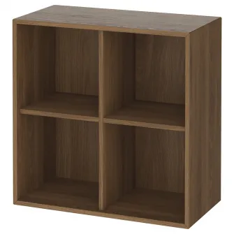 IKEA EKET Corp cu 4 compartimente, maro/aspect nuc, 70x35x70 cm