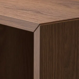 IKEA EKET Corp cu 4 compartimente, maro/aspect nuc, 70x35x70 cm