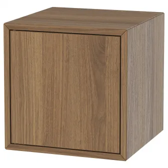 IKEA EKET Corp cu usa, maro/aspect nuc, 35x35x35 cm