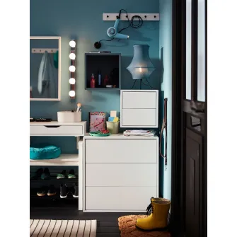 IKEA EKET Corp suspendat cu 2 sertare, alb, 35x35x35 cm