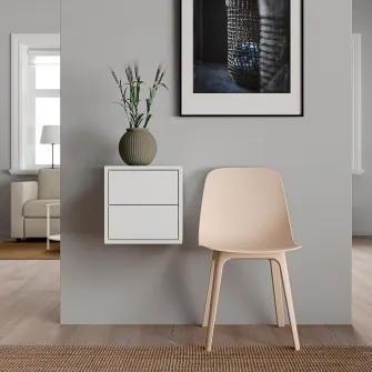IKEA EKET Corp suspendat cu 2 sertare, alb, 35x35x35 cm