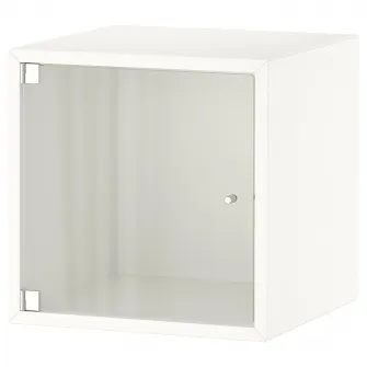IKEA EKET Corp suspendat+usa de sticla, alb, 35x35x35 cm