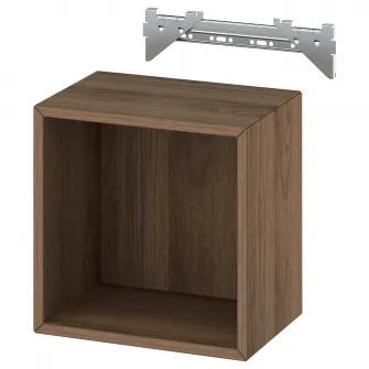 IKEA EKET Etajera suspendata, aspect nuc, 35x25x35 cm