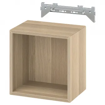 IKEA EKET Etajera suspendata, aspect stejar antichizat, 35x25x35 cm