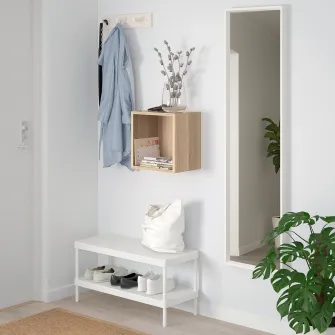 IKEA EKET Etajera suspendata, aspect stejar antichizat, 35x25x35 cm