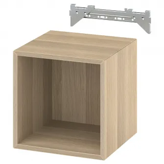 IKEA EKET Etajera suspendata, aspect stejar antichizat, 35x35x35 cm