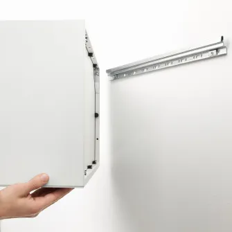 IKEA EKET Etajera suspendata+4 compartimente, aspect nuc, 70x35x70 cm