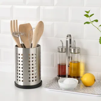 IKEA EKIPERA Tava suport tacamuri, negru