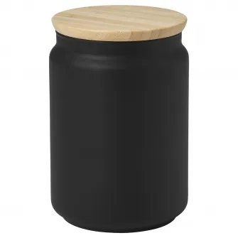 IKEA EKLATERA Borcan cu capac, negru, 1 l
