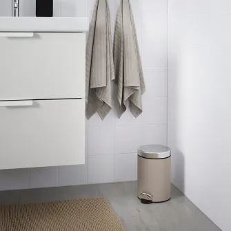 IKEA EKOLN Cos gunoi, bej, 3 l
