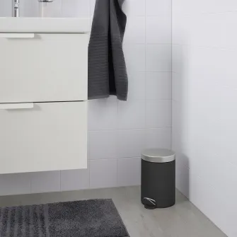 IKEA EKOLN Cos gunoi, gri inchis, 3 l