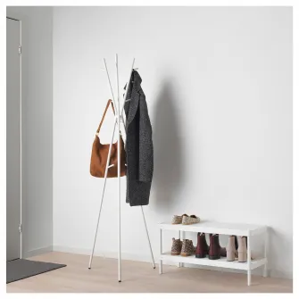 IKEA EKRAR Cuier, alb, 169 cm