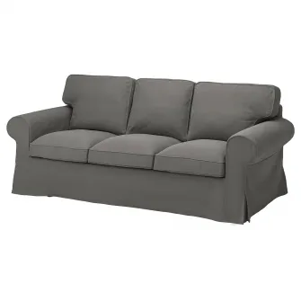 IKEA EKTORP Canapea 3 locuri, Hakebo gri inchis
