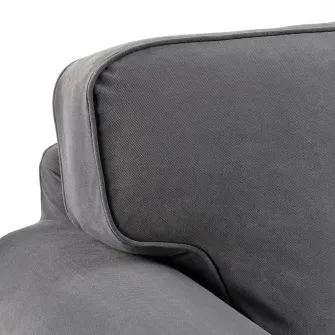IKEA EKTORP Canapea 3 locuri, Hakebo gri inchis