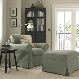 IKEA EKTORP Fotoliu, Hakebo gri-verde