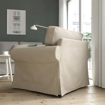 IKEA EKTORP Fotoliu, Kilanda bej deschis