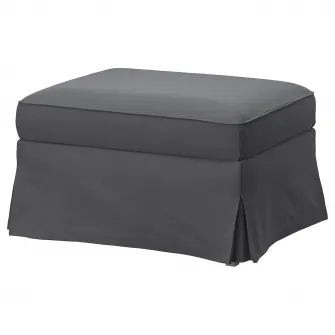 IKEA EKTORP Husa taburet, Hakebo gri inchis
