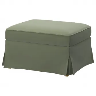 IKEA EKTORP Husa taburet, Hakebo gri-verde
