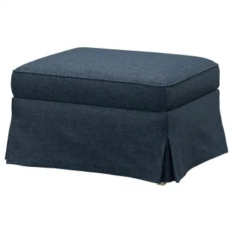 IKEA EKTORP Taburet cu depozitare, Kilanda albastru inchis