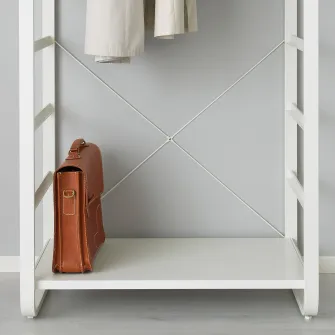 IKEA ELVARLI Suport in cruce, alb, 80 cm