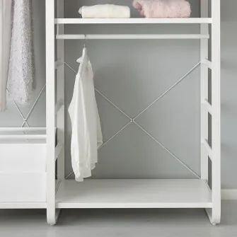 IKEA ELVARLI Suport in cruce, alb, 80 cm
