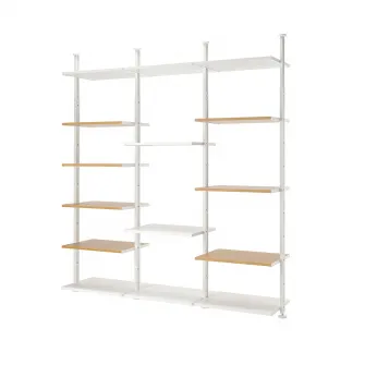 IKEA ELVARLI Ansamblu depozitare deschisa, 258x51x222-350 cm