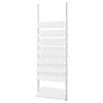 IKEA ELVARLI Ansamblu depozitare deschisa, alb, 92x36x222-350 cm