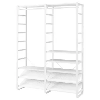 IKEA ELVARLI Combinatie dulap, alb, 165x40x216 cm