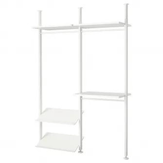 IKEA ELVARLI Combinatie dulap, alb, 175x51x222-350 cm