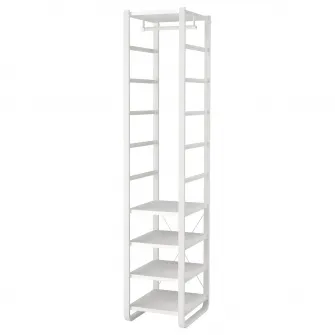 IKEA ELVARLI Combinatie dulap, alb, 44x55x216 cm