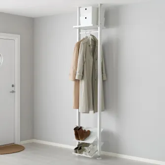 IKEA ELVARLI Combinatie dulap, alb, 52x36x222-350 cm