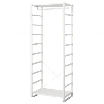 IKEA ELVARLI Combinatie dulap, alb, 84x55x216 cm