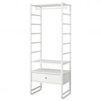 IKEA ELVARLI Combinatie dulap, alb, 84x55x216 cm