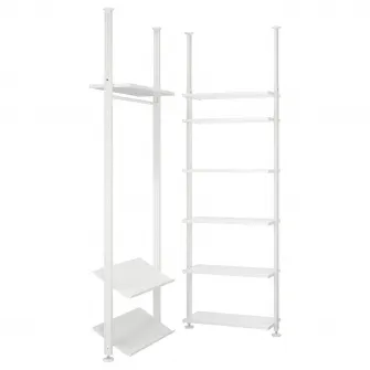 IKEA ELVARLI Combinatie dulap, alb, 92/92x222-350 cm