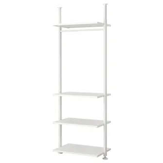 IKEA ELVARLI Combinatie dulap, alb, 92x51x222-350 cm