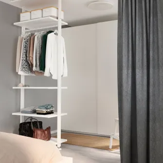 IKEA ELVARLI Combinatie dulap, alb, 92x51x222-350 cm