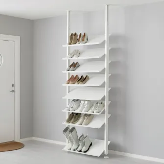 IKEA ELVARLI Polita pantofi, alb, 80x36 cm