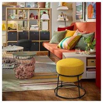 IKEA EMMISLÖV Pouf, Skiftebo galben