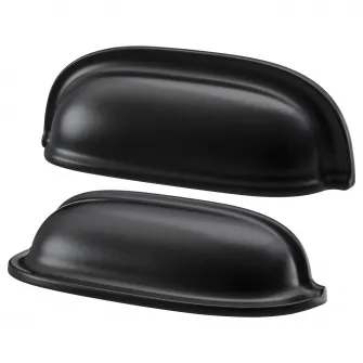 IKEA ENERYDA Maner capac, negru, 89 mm