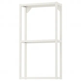 IKEA ENHET Cadru suspendat cu polite, alb, 40x15x75 cm