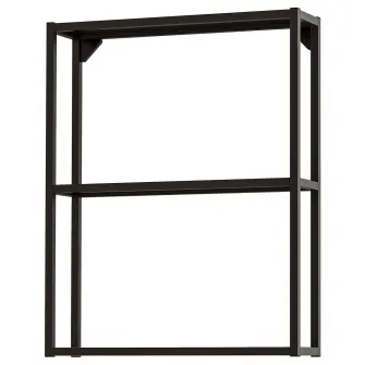 IKEA ENHET Cadru suspendat cu polite, antracit, 60x15x75 cm