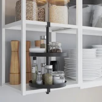IKEA ENHET Cadru suspendat cu polite, antracit, 60x15x75 cm