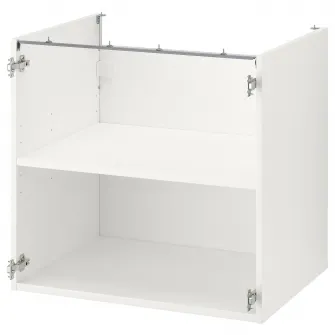 IKEA ENHET Corp baza cu polita, alb, 80x60x75 cm