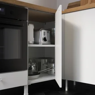 IKEA ENHET Corp baza cu polita, alb, 80x60x75 cm