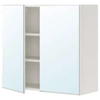 IKEA ENHET Dulap baie cu oglinda, alb, 80x32x75 cm