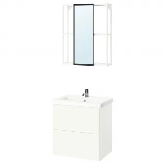 IKEA ENHET Baie, alb, 64x43x65 cm
