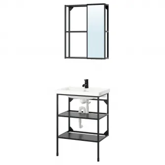 IKEA ENHET Baie, antracit, 64x43x87 cm