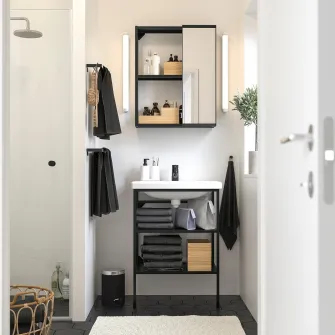 IKEA ENHET Baie, antracit, 64x43x87 cm